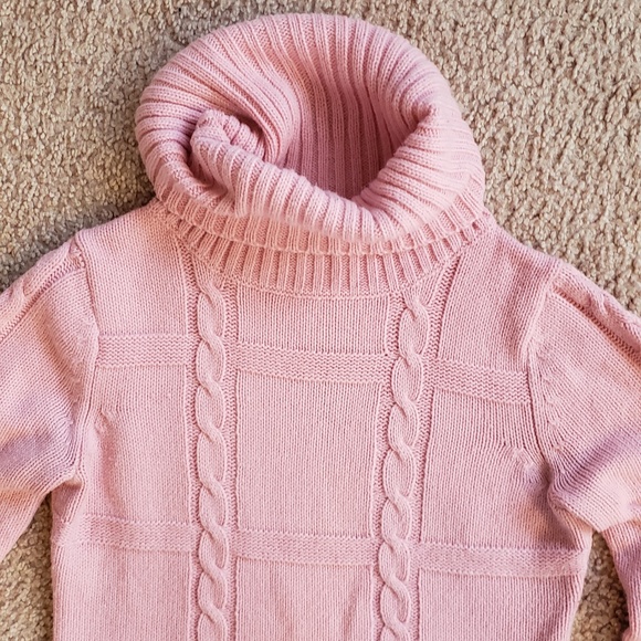 x2 Beautiful Braided Pink Cozy Women's Sweater - Picture 7 of 15